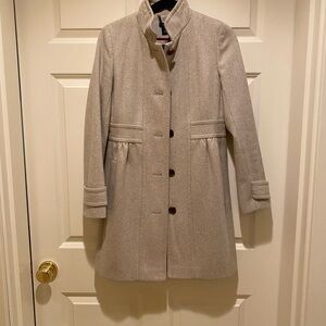 J. Crew wool coat oatmeal color size 4